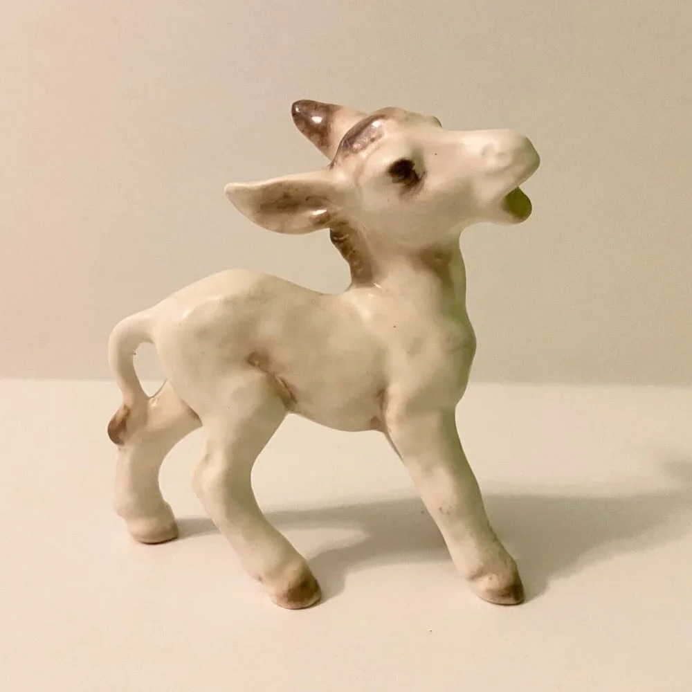 Vintage Donkey Standing Figurine 4.5 Inch Tall Burro Mule Collectible Animal